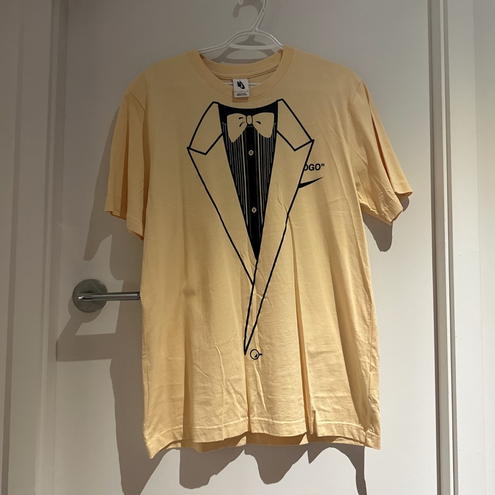 Nike Yellow Tuxedo Graphic Tee